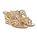 Charm Foot Fashion Rhinestone Womens Wedge Heel Open Toe Sandals Slippers