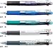 Zebra B4sa1 Clip-on Multi Multifunctional Pen (0.7mm Black, Blue, Red and Green + 0.5mm Mechanical Pencil) - Transparent Barrel & 4colors Ink Pens Refills Value set(with Our Shop Original Description