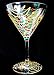 Christmas Trees Design - Hand Painted - Martini - 7.5 oz.