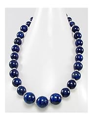 Lapis Lazuli Necklace In Brass