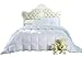 Royal Hotel Bedding King Size Light Down-Comforter 650-Fill-Power 100% Cotton Shell 300TC - Stripe White