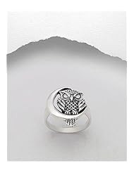 Owl Ring In 92.5 Sterling Silver
