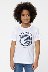 Boy's Short Sleeve Lacoste And Croc Graphic T-Shirt