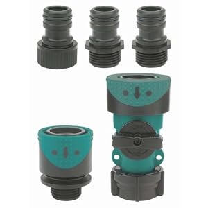 Gilmour Complete Connector Starter Kit Teal and Black 2939QFF by 