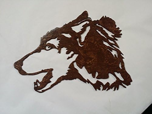 Wolf Head Home Decor Metal Wall Art