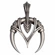 BICO AUSTRALIA JEWELRY (E297) VICTORO - PERSISTENCE PREVAILS - Comes with a Generic 18 inch (to 20in) Adjustable 4mm Black Rubber Necklace.
