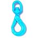 BA Products G10-117 Grade 100 Alloy Steel Self Locking Swivel Hook with Brass Bushing, Painted Finish, 3/8" Trade, 8800 lbs Working Load Limit