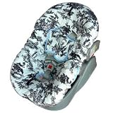Minky Paradise Toile Sky Toddler Car Seat Cover