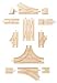 Nuchi Wooden Railway / 12-piece Switch & Cross Track Expansion Set 1