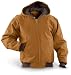 Cotton Duck Hooded Work Jacket Brown Duck