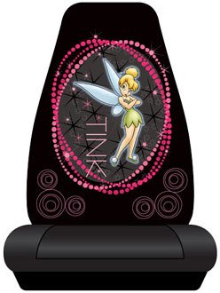 Tinkerbell "Optic Mix" Seat Covers (Black/Pink, Sold Individually)