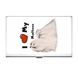 I Love My Maltese Business Card Holder Case