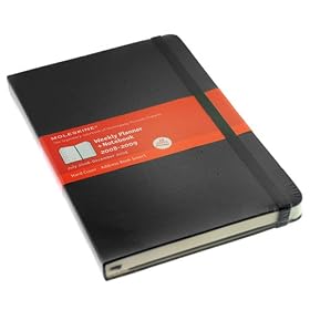 Moleskine 18 Month Planner 2008 -2009 Large Weekly Hard Cover Planner + Notebook by Moleskine