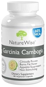 NatureWise Garcinia Cambogia Extract Natural Appetite Suppressant and Weight Loss Supplement (360 Vegetarian Capsules)