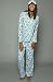 Paul Frank The Julius Signature Flannel PJ Set in Sky Blue,Sleepwear for Women