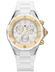 MICHELE Womens MWW12F000056 Tahitian Jelly Bean Analog Display Analog Quartz Silver Watch