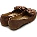 Ollio Women's Ballet shoe Faux Suede Ribbon Multi Color Flat