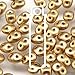 Metallic Colors Mix SuperDuo Czech Glass Seed Beads 2.5 x 5mm Gold, Silver, Copper - 66 grams