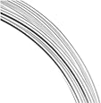 Beadsmith 14 Gauge/1.5mm Silver Plated Copper German Bead Wire Craft Wire, 1.8m/5.9'