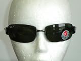 Ray Ban RB3421 Gunmetal Grey Polarized Green 004 9A 62mm Sunglasses