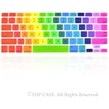 TopCase New Design Silicone Keyboard Cover Skin for Macbook 13" Unibody / Macbook Pro 13" 15" 17" with or Without Retina Display / New Macbook Air 13" / Wireless Keyboard + TopCase Mouse Pad (Rainbow, Rainbow-2)