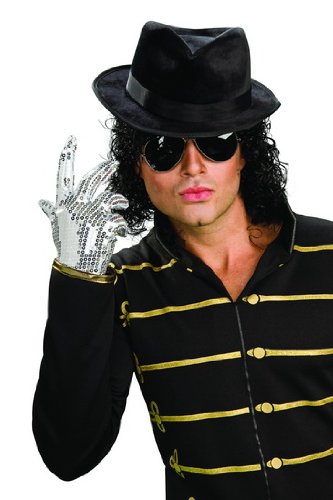 Mens Womens Unisex Adult Miachel Jackson Sequin Glove Rubie'S Costume Costume Accessory One Size, As Shown By Fenvy