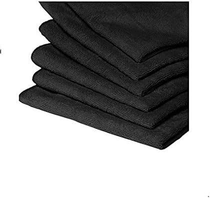 GarageMate Plush Microfiber Cleaning Cloths - 40 Pack - Color: Black