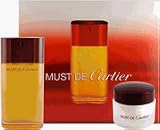 Womens Designer Perfume by Cartier, ( MUST DE CARTIER GIFTSET(EAU DE TOILETTE SPRAY 3.3 oz.+ BODY CREAM 1.7 oz) + On Sale ) - @Up To 55% Off