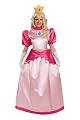 Rubie?s Costume Co Super Mario Brothers Deluxe Princess Peach Costume, Orange, Large