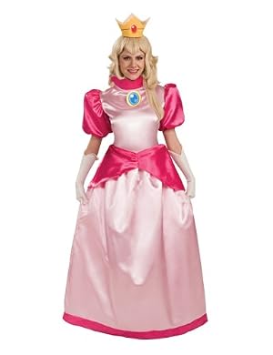 Rubie?s Costume Co Super Mario Brothers Deluxe Princess Peach Costume