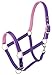 Tough 1 Nylon Padded Halter with Satin Hardware, Purple, Yearling