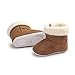 AMA(TM) Toddler Baby Girl Boy Snow Boots Soft Sole Crib Shoes Prewalker (6~12 Month, Coffee)