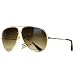 Tedd Haze Pilotenbrille Gold 70's Style mit Brillen Beutel