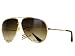 Tedd Haze Pilotenbrille Gold 70's Style mit Brillen Beutel