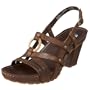 Timberland Women's Earthkeepers Belicia Sandal,Dark Brown Burnished,6.5 M US
