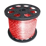 150' 2-Wire 120-Volt 3/8 Red Rope Light Spool