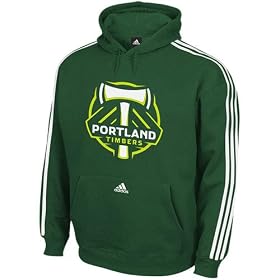 Adidas Mls Portland Timbers 3 Stripe Hoodie