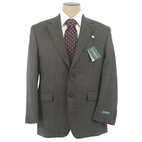 Ralph Lauren Mens 2 Button Brown Wool Sport Coat Blazer Jacket - Size 40S by Ralph Lauren