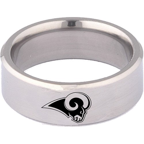 Team Titanium St. Louis Rams Titanium 8mm Ring 9