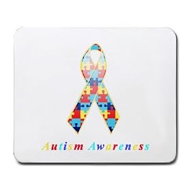 Autism Awareness Ribbon Mouse Pad