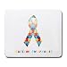 Autism Awareness Ribbon Mouse Pad