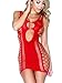 Beautyslove Women Seamless Cut Out Mini Dresses Chemise Lingerie