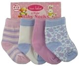 Pastel bon bebe Infant Socks 4 Pk (infant to baby, 0-12 months)