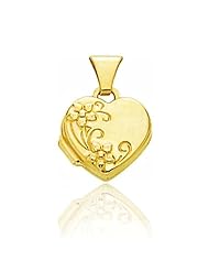 14K Yellow Gold Heart Baby Locket (10 x 10mm)