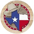 Set of 4 Sandstone Coasters - Texas
