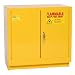 Eagle 1971 Safety Cabinet for Flammable Liquids, 2 Door Manual Close, 2 gallon, 35"Height, 35"Width, 22"Depth, Steel, Yellow