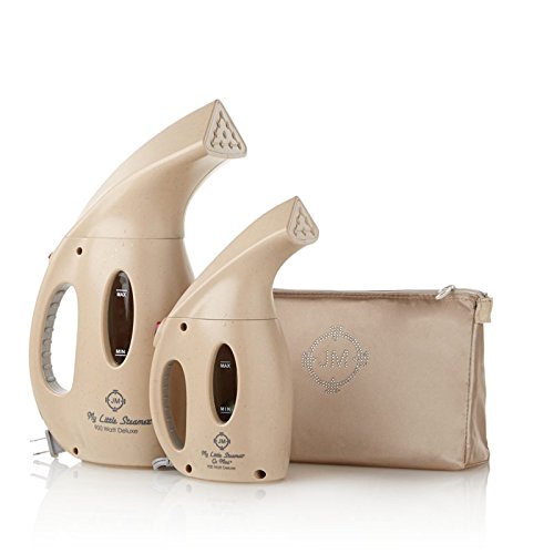 Joy Mangano My Little Steamer and Go Mini Shine Like a Gem Set with Glam Bag – Champagne Diamond Joy Mangano My Little Steamer and Go Mini Shine Like a Gem Set with Glam Bag – Champagne Diamond