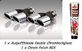 Produkt-Bild: Auspuffblende Double und Chrom Polish