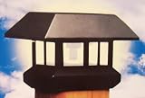 Solar Powered 4x4 Post Cap Light Black Easy to Install with 2 screws