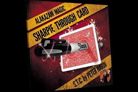 STC Sharpie Through Card (Blue) By Peter Nardi and Alakazam Magic by Alakazam Magic